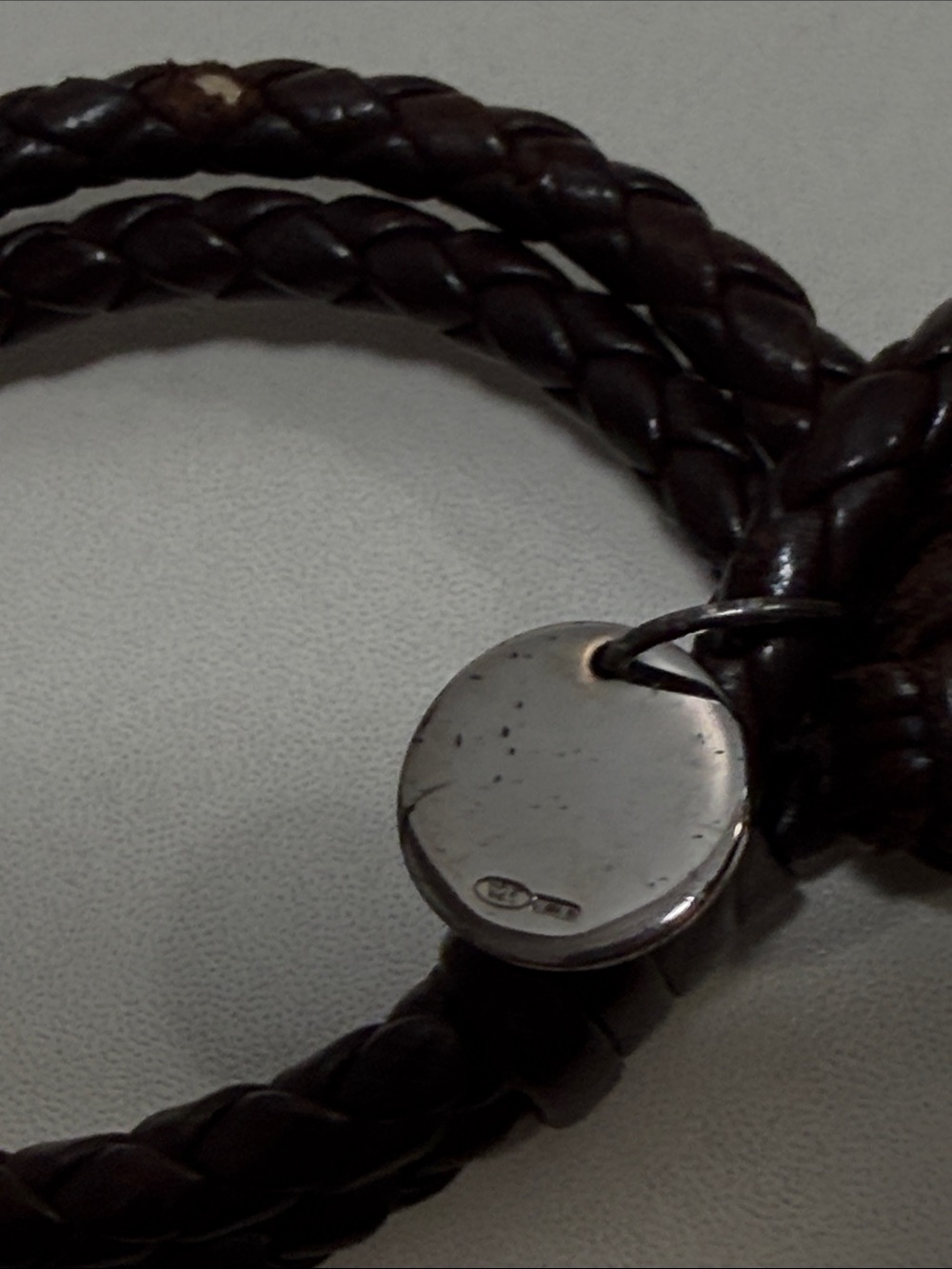 Vintage Bottega Veneta Double-Row Intrecciato Nappa Leather Bracelet - Picture 3 of 6